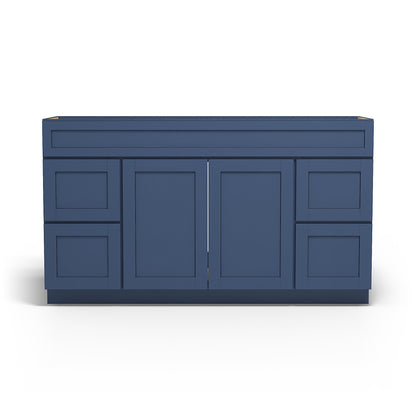 Special Order - 60" x 21" Vanity with Drawers Concord Blue - V6021D Base Cabinets Bathroom Concord Blue GHI SPCCB Special Order Vanity Bases