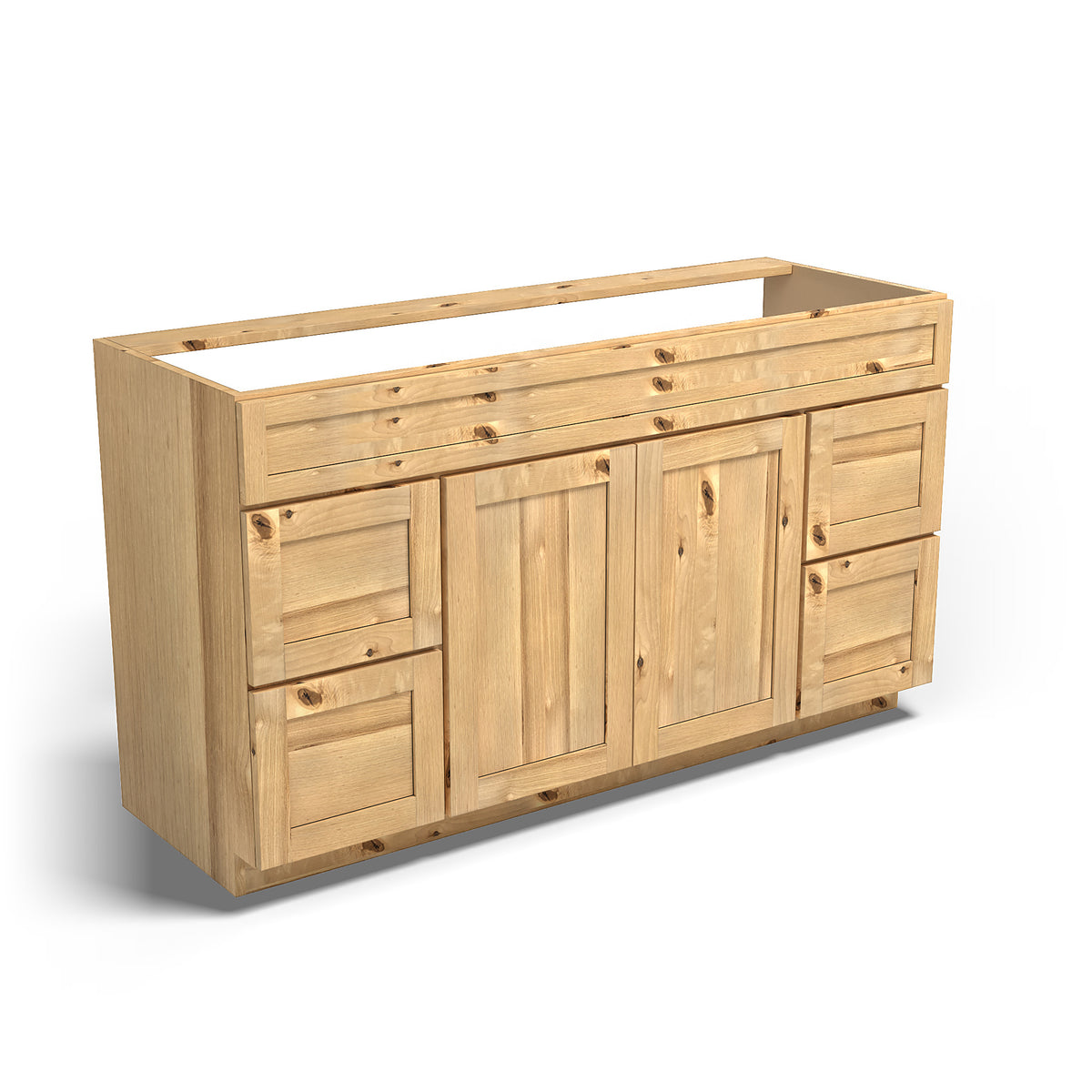 Special Order - 60" x 21" Vanity Base Frontier Shaker - V6021D Base Cabinets Bathroom Frontier Shaker GHI Special Order SPFTS Vanity Bases