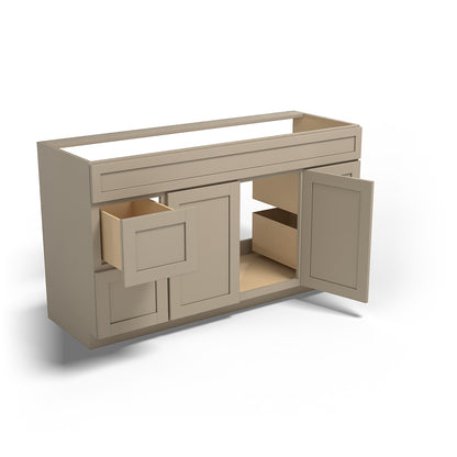 Special Order - 60" x 21" Vanity Base Mojave Shaker - V6021D Bathroom GHI Mojave Shaker Special Order SPMJS Vanity Bases