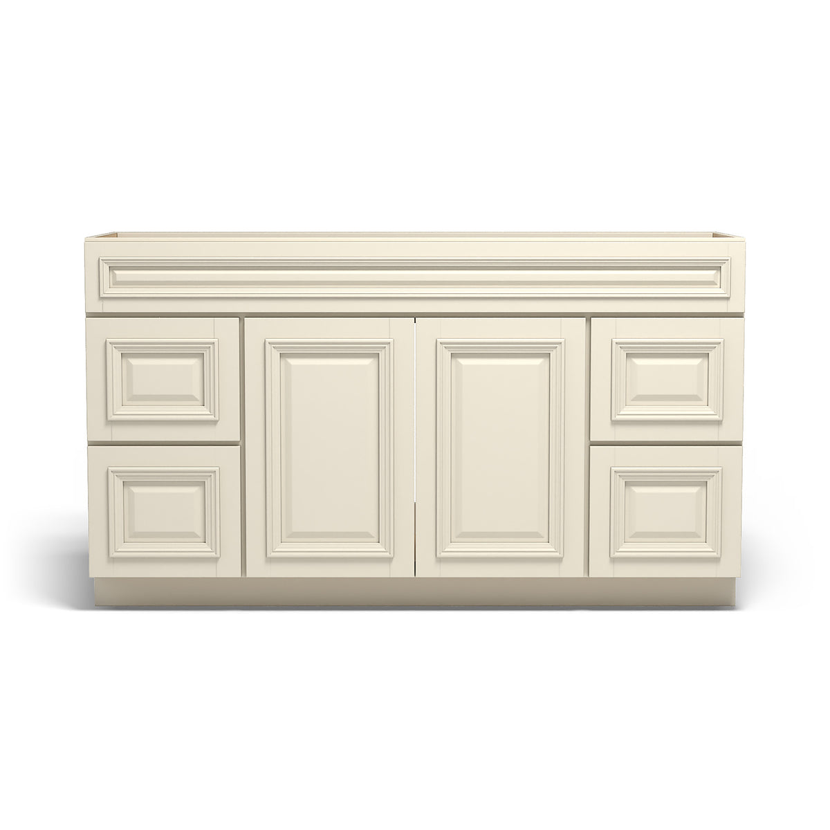 Special Order - 60" x 21" Vanity with Drawers Nantucket Linen - V6021D Base Cabinets Bathroom GHI Nantucket Linen Special Order SPNTL Vanity Bases