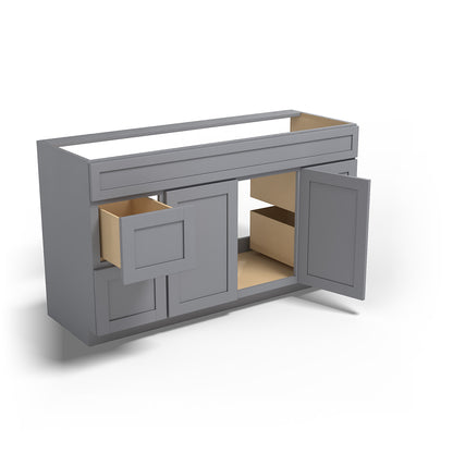 Special Order - 60" x 21" Vanity Base Pacific Gray - V6021D Bathroom GHI Pacific Gray Special Order SPPGS Vanity Bases