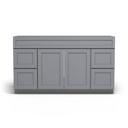 Special Order - 60" x 21" Vanity Base Pacific Gray - V6021D Bathroom GHI Pacific Gray Special Order SPPGS Vanity Bases