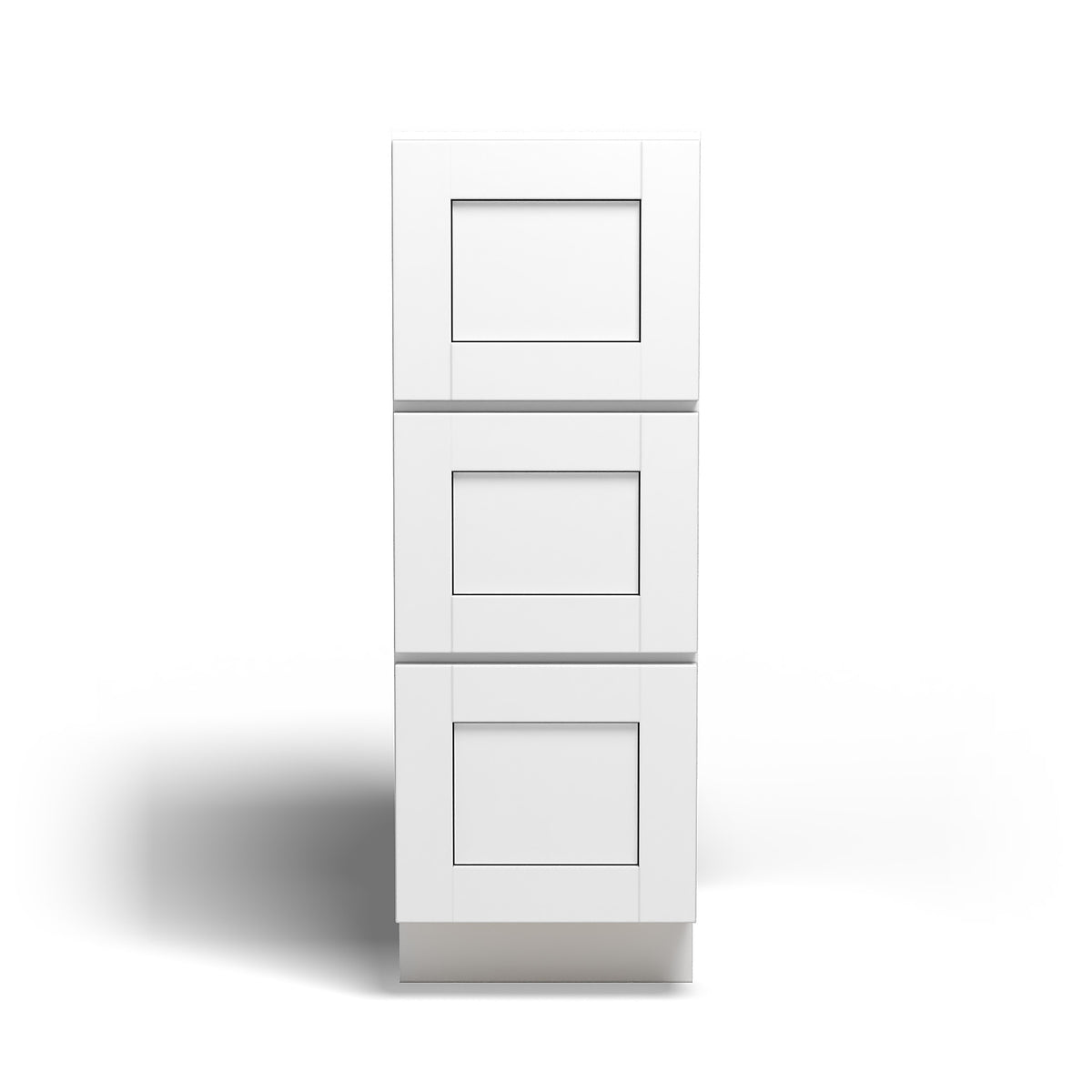 Special Order - 12" x 21" Vanity Drawer Base Arcadia White Shaker - VDB1221 Arcadia White Base Cabinets Bathroom GHI SPACW Special Order Vanity Bases