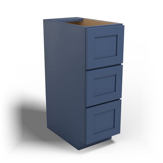 Special Order - 12" Vanity Drawer Base Concord Blue - VDB1221 Base Cabinets Bathroom Concord Blue GHI SPCCB Special Order Vanity Bases
