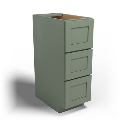 Special Order - 12" x 21" Vanity Drawer Base Forest Green - VDB1221