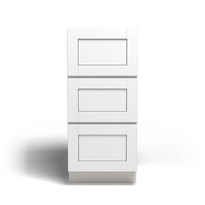 Special Order - 15" x 21" Vanity Drawer Base Arcadia White Shaker - VDB1521