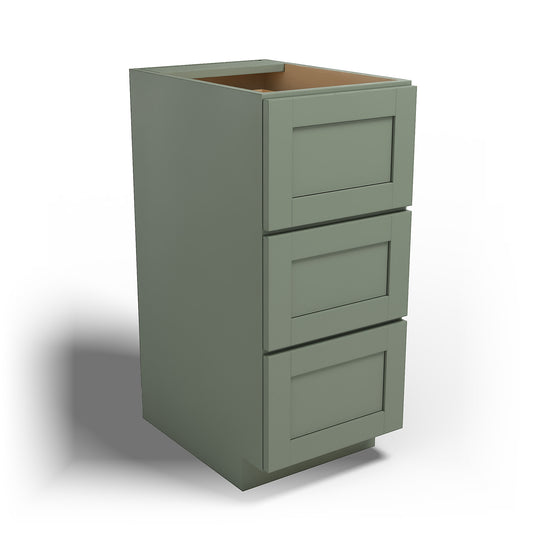Special Order - 15" x 21" Vanity Drawer Base Forest Green - VDB1521