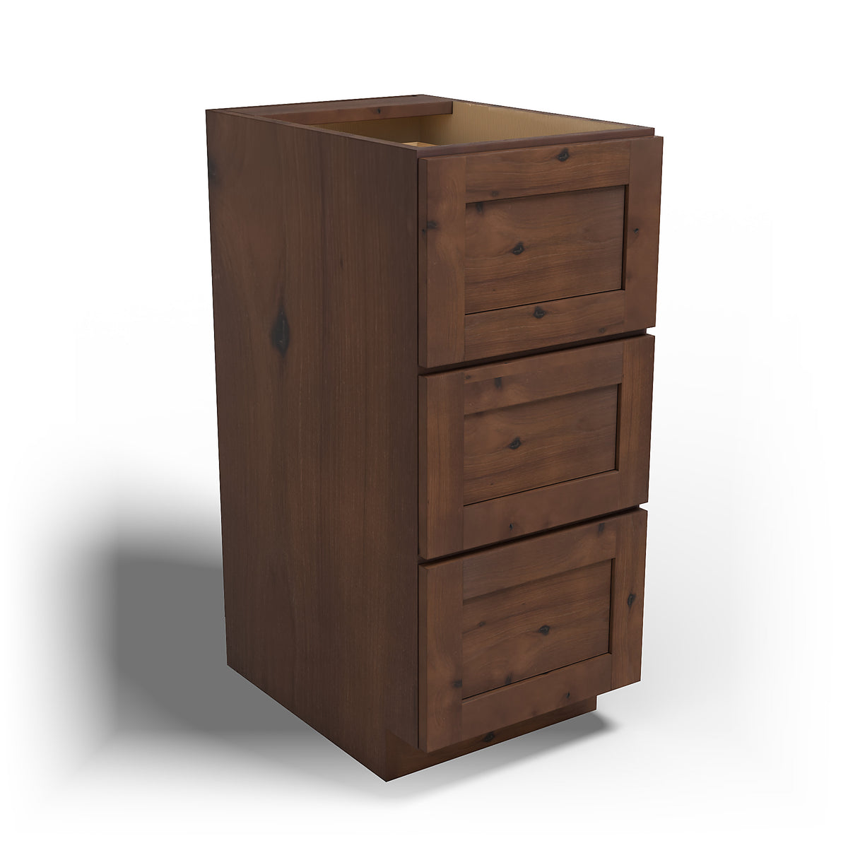 Special Order - 15" x 21" Vanity Drawer Base Rustic Walnut - VDB1521