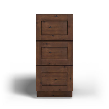 Special Order - 15" x 21" Vanity Drawer Base Rustic Walnut - VDB1521