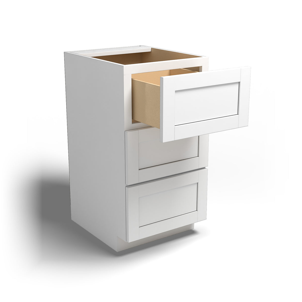 Special Order - 18" x 21" Vanity Drawer Base Arcadia White Shaker - VDB1821