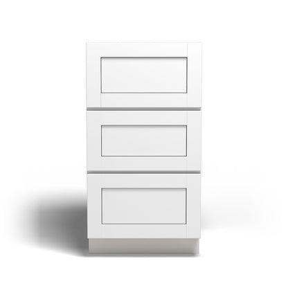Special Order - 18" x 21" Vanity Drawer Base Arcadia White Shaker - VDB1821
