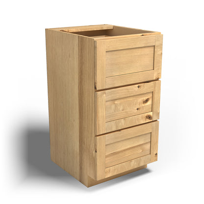 Special Order - 18" x 21" Vanity Drawer Base Frontier Shaker - VDB1821