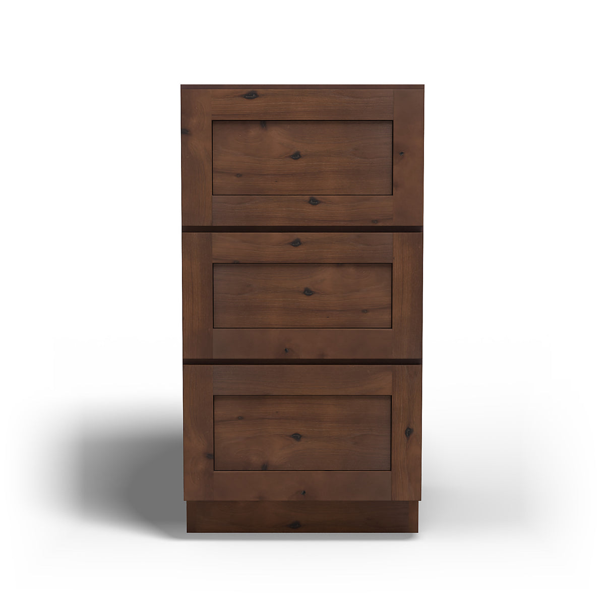 Special Order - 18" x 21" Vanity Drawer Base Rustic Walnut - VDB1821