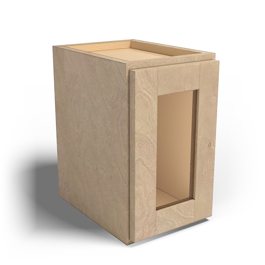 Special Order - 9" x 15" Wall Cabinet with Acrylic Mullion Door Sonona Wheat - W0915GMD GHI Sonona Wheat Special Order SPSNW Upper Wall Cabinets Wall Cabinets