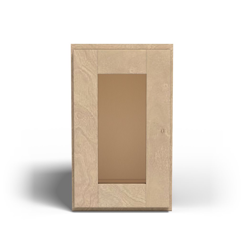 Special Order - 9" x 15" Wall Cabinet with Acrylic Mullion Door Sonona Wheat - W0915GMD GHI Sonona Wheat Special Order SPSNW Upper Wall Cabinets Wall Cabinets