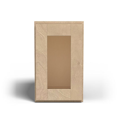 Special Order - 9" x 15" Wall Cabinet with Acrylic Mullion Door Sonona Wheat - W0915GMD GHI Sonona Wheat Special Order SPSNW Upper Wall Cabinets Wall Cabinets