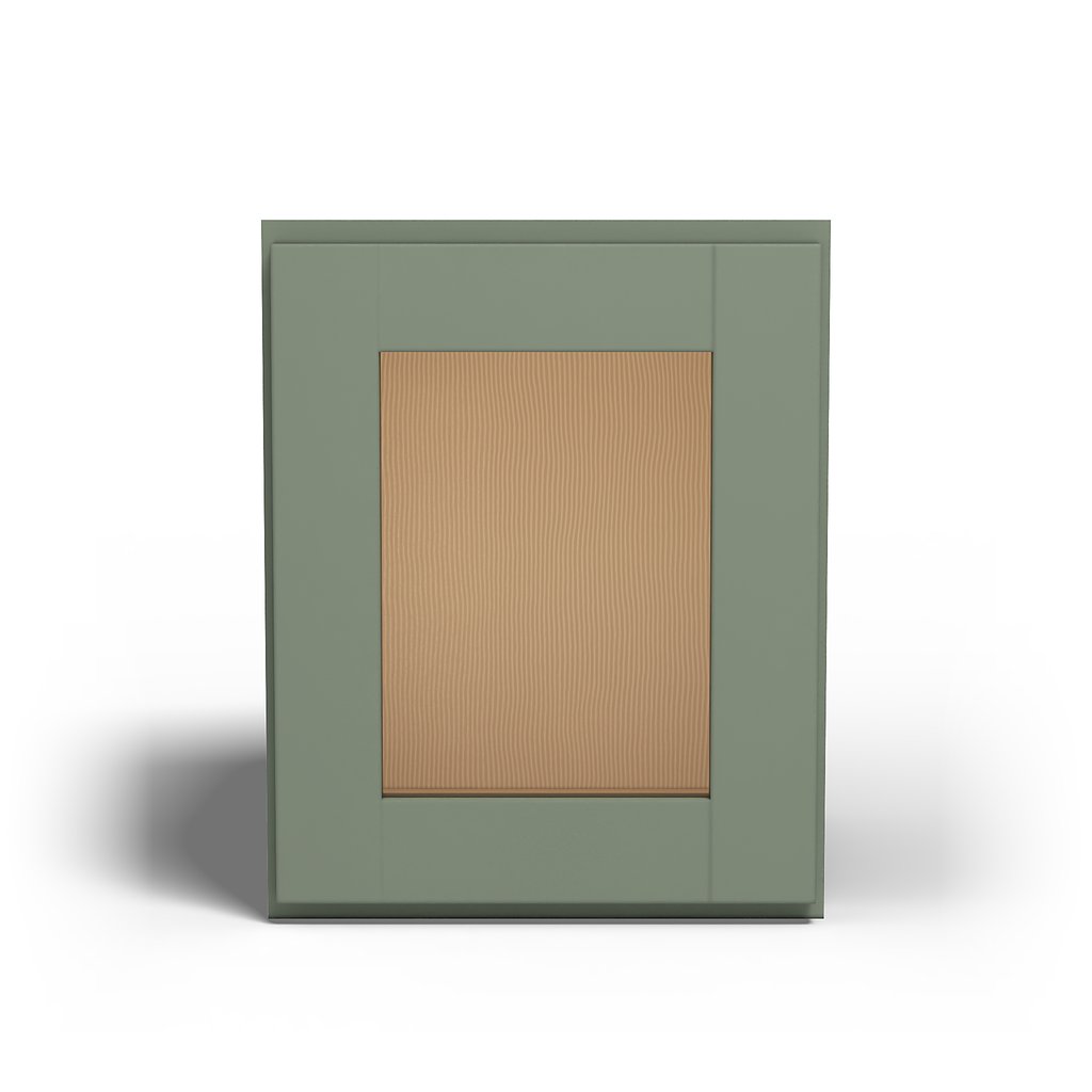 Special Order - 12" x 15" Wall Cabinet with Acrylic Mullion Door Forest Green - W1215GMD
