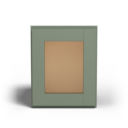 Special Order - 12" x 15" Wall Cabinet with Acrylic Mullion Door Forest Green - W1215GMD