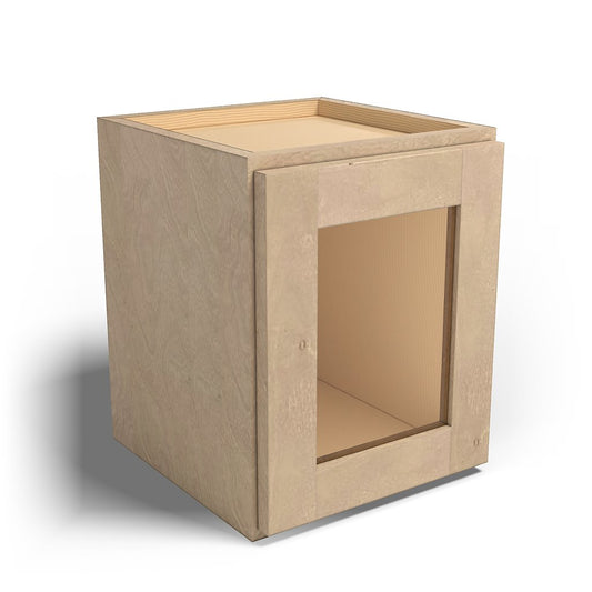 Special Order - 12" x 15" Wall Cabinet with Acrylic Mullion Door Sonona Wheat - W1215GMD GHI Sonona Wheat Special Order SPSNW Upper Wall Cabinets Wall Cabinets