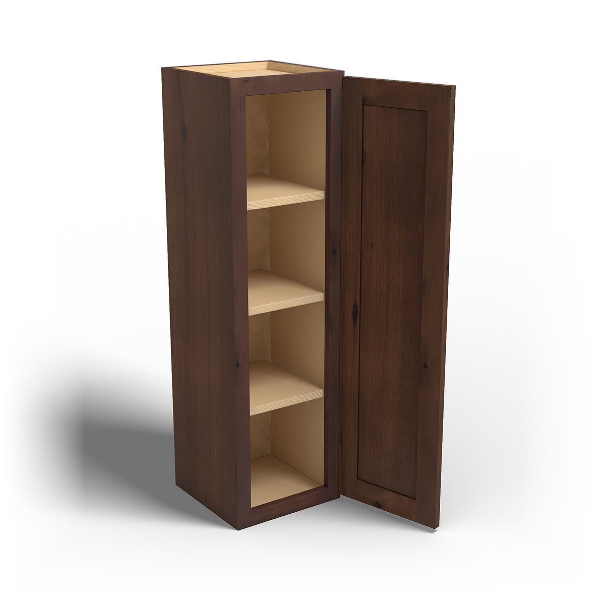 Special Order - 12" x 42" Wall Cabinet Rustic Walnut - W1242 42" Wall Cabinets GHI Rustic Walnut Special Order SPRWS Wall Cabinets