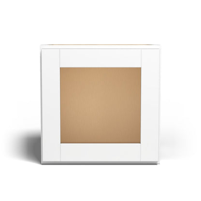 Special Order - 15" x 15" Wall Cabinet with Acrylic Mullion Door Arcadia White Shaker - W1515GMD