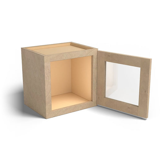 Special Order - 15" x 15" Wall Cabinet with Acrylic Mullion Door Sonona Wheat - W1515GMD GHI Sonona Wheat Special Order SPSNW Upper Wall Cabinets Wall Cabinets