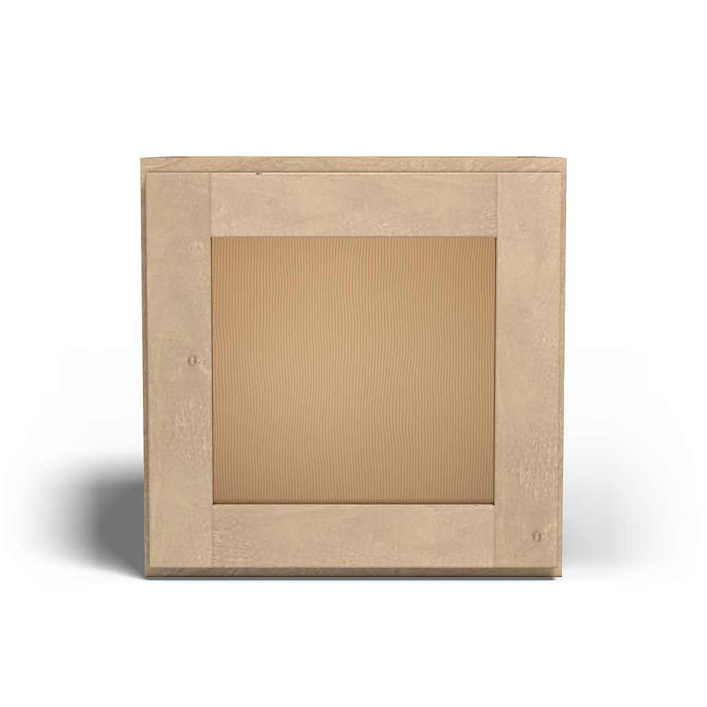 Special Order - 15" x 15" Wall Cabinet with Acrylic Mullion Door Sonona Wheat - W1515GMD GHI Sonona Wheat Special Order SPSNW Upper Wall Cabinets Wall Cabinets