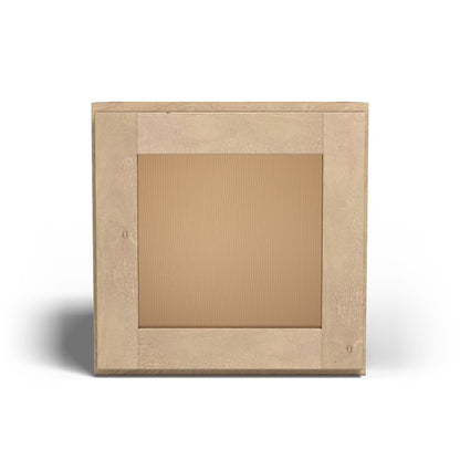 Special Order - 15" x 15" Wall Cabinet with Acrylic Mullion Door Sonona Wheat - W1515GMD GHI Sonona Wheat Special Order SPSNW Upper Wall Cabinets Wall Cabinets