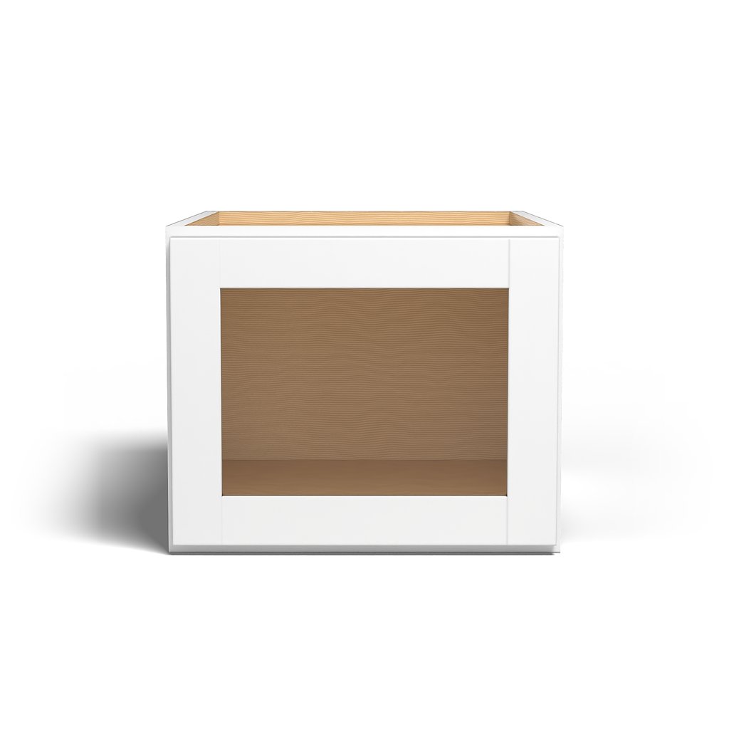 Special Order - 18" x 15" x 24" Wall Cabinet with Acrylic Mullion Door Arcadia White Shaker - W181524GMD