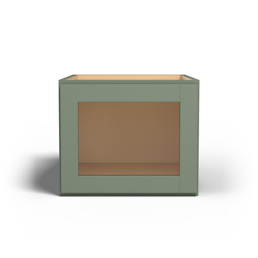 Special Order - 18" x 15" x 24" Wall Cabinet with Acrylic Mullion Door Forest Green - W181524GMD