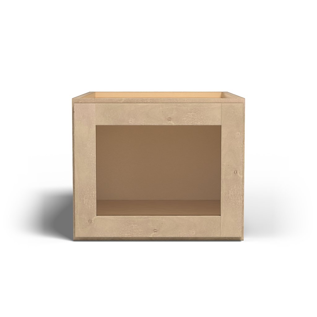 Special Order - 18" x 15" x 24" Wall Cabinet with Acrylic Mullion Door Sonona Wheat - W181524GMD GHI Sonona Wheat Special Order SPSNW Upper Wall Cabinets Wall Cabinets