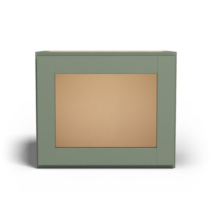 Special Order - 18" x 15" Wall Cabinet with Acrylic Mullion Door Forest Green - W1815GMD