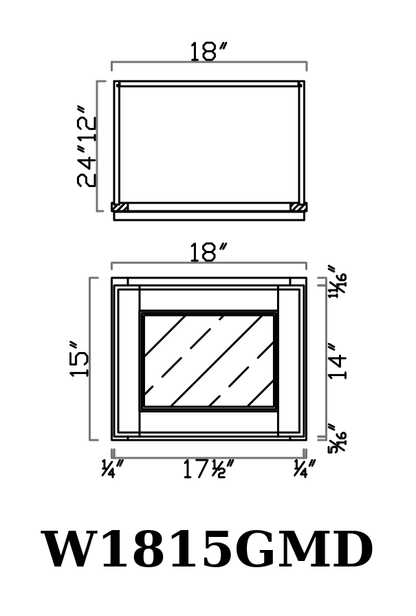 GHI line drawing W1815GMD