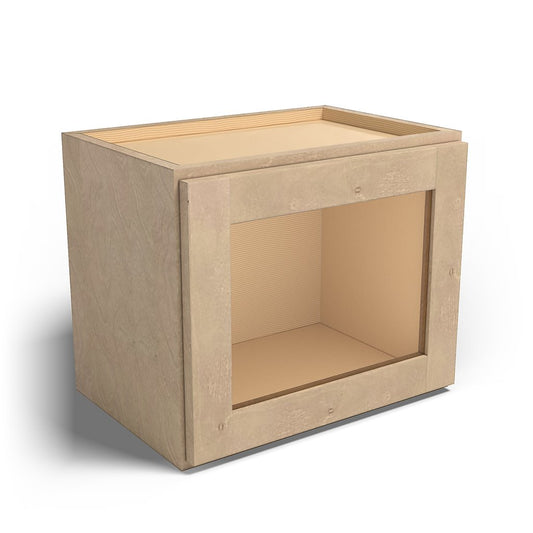 Special Order - 18" x 15" Wall Cabinet with Acrylic Mullion Door Sonona Wheat - W1815GMD GHI Sonona Wheat Special Order SPSNW Upper Wall Cabinets Wall Cabinets