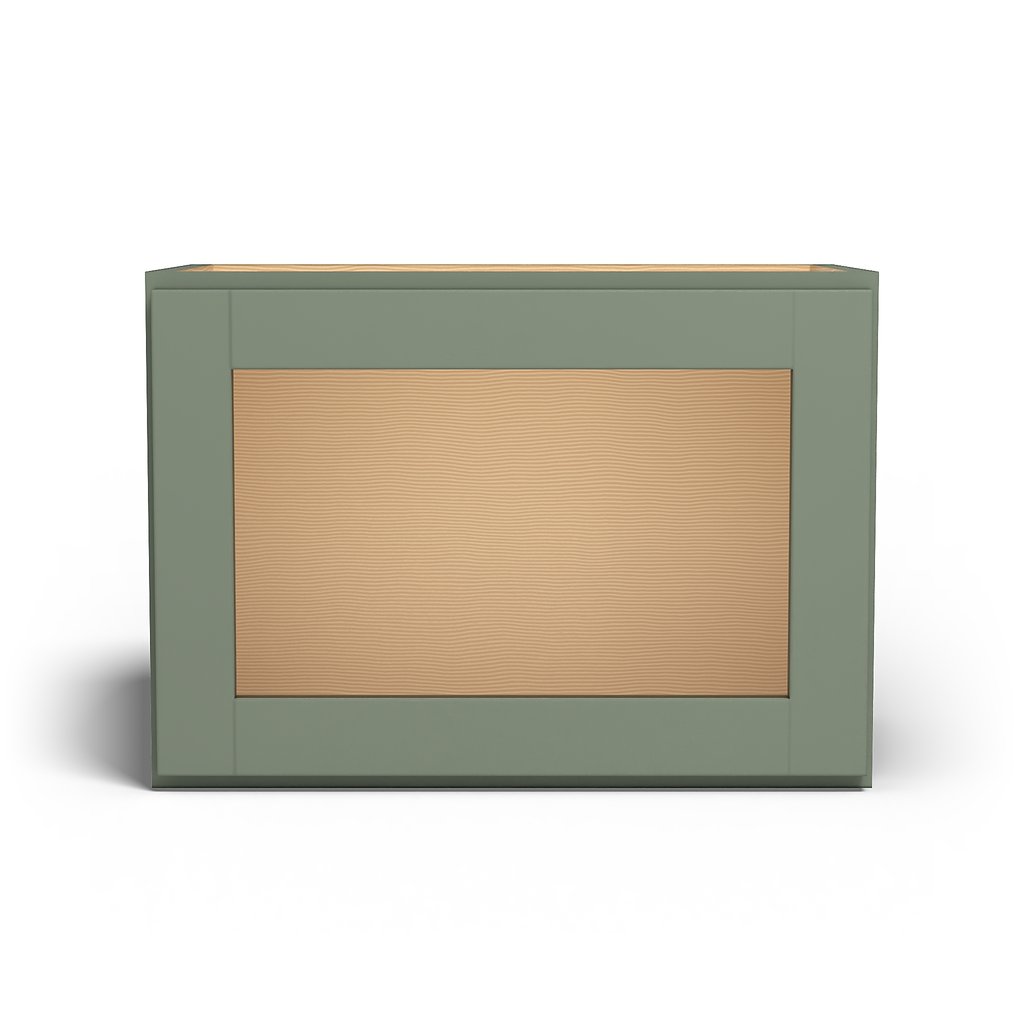 Special Order - 21" x 15" Wall Cabinet with Acrylic Mullion Door Forest Green - W2115GMD