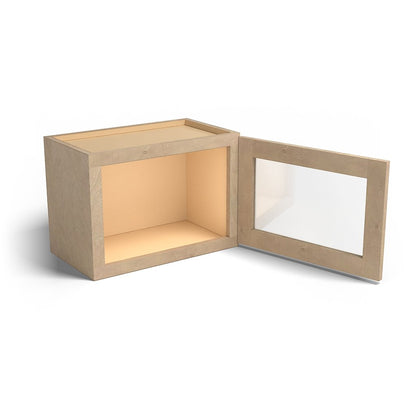 Special Order - 21" x 15" Wall Cabinet with Acrylic Mullion Door Sonona Wheat - W2115GMD GHI Sonona Wheat Special Order SPSNW Upper Wall Cabinets Wall Cabinets