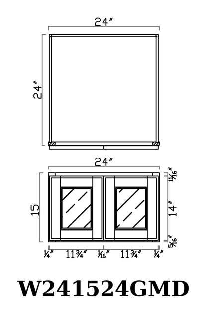 GHI line drawing W241524GMD
