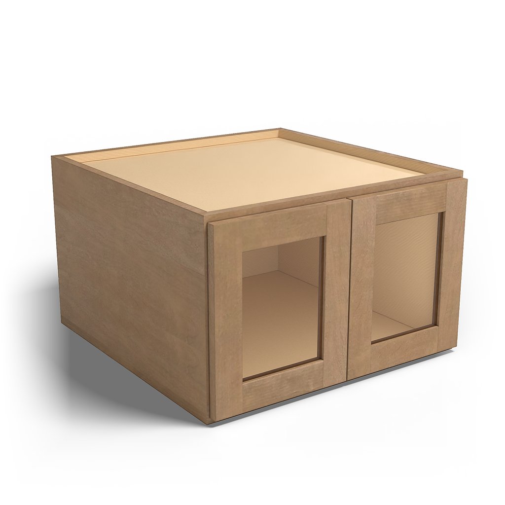 Special Order - 24" x 15" x 24" Wall Cabinet with Acrylic Mullion Doors Sonona Sand - W241524GMD GHI Sonona Sand Special Order SPSNS Upper Wall Cabinets Wall Cabinets