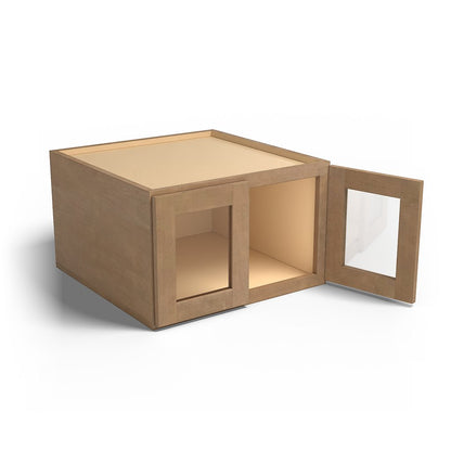 Special Order - 24" x 15" x 24" Wall Cabinet with Acrylic Mullion Doors Sonona Sand - W241524GMD GHI Sonona Sand Special Order SPSNS Upper Wall Cabinets Wall Cabinets