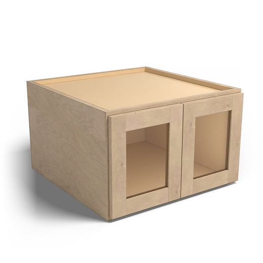 Special Order - 24" x 15" x 24" Wall Cabinet with Acrylic Mullion Doors Sonona Wheat - W241524GMD GHI Sonona Wheat Special Order SPSNW Upper Wall Cabinets Wall Cabinets