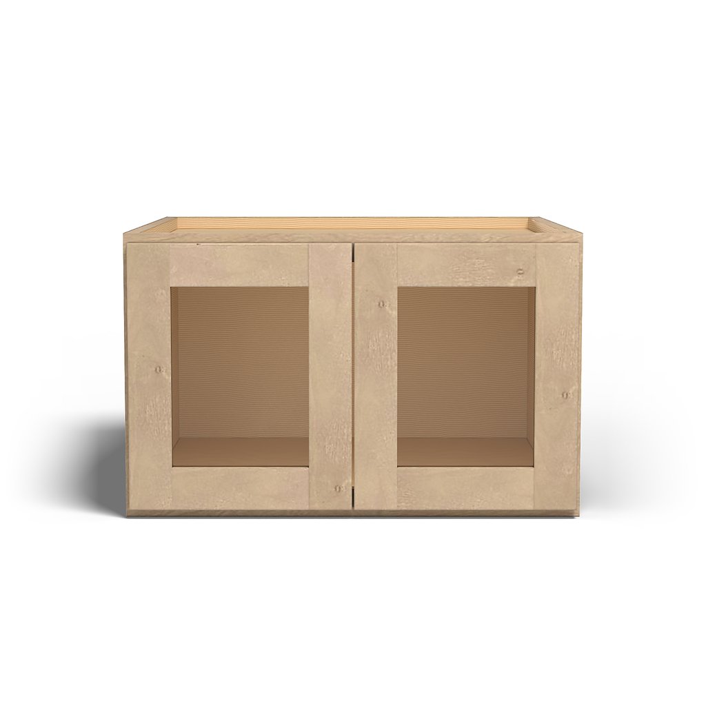 Special Order - 24" x 15" x 24" Wall Cabinet with Acrylic Mullion Doors Sonona Wheat - W241524GMD GHI Sonona Wheat Special Order SPSNW Upper Wall Cabinets Wall Cabinets