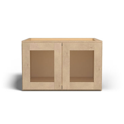 Special Order - 24" x 15" x 24" Wall Cabinet with Acrylic Mullion Doors Sonona Wheat - W241524GMD GHI Sonona Wheat Special Order SPSNW Upper Wall Cabinets Wall Cabinets
