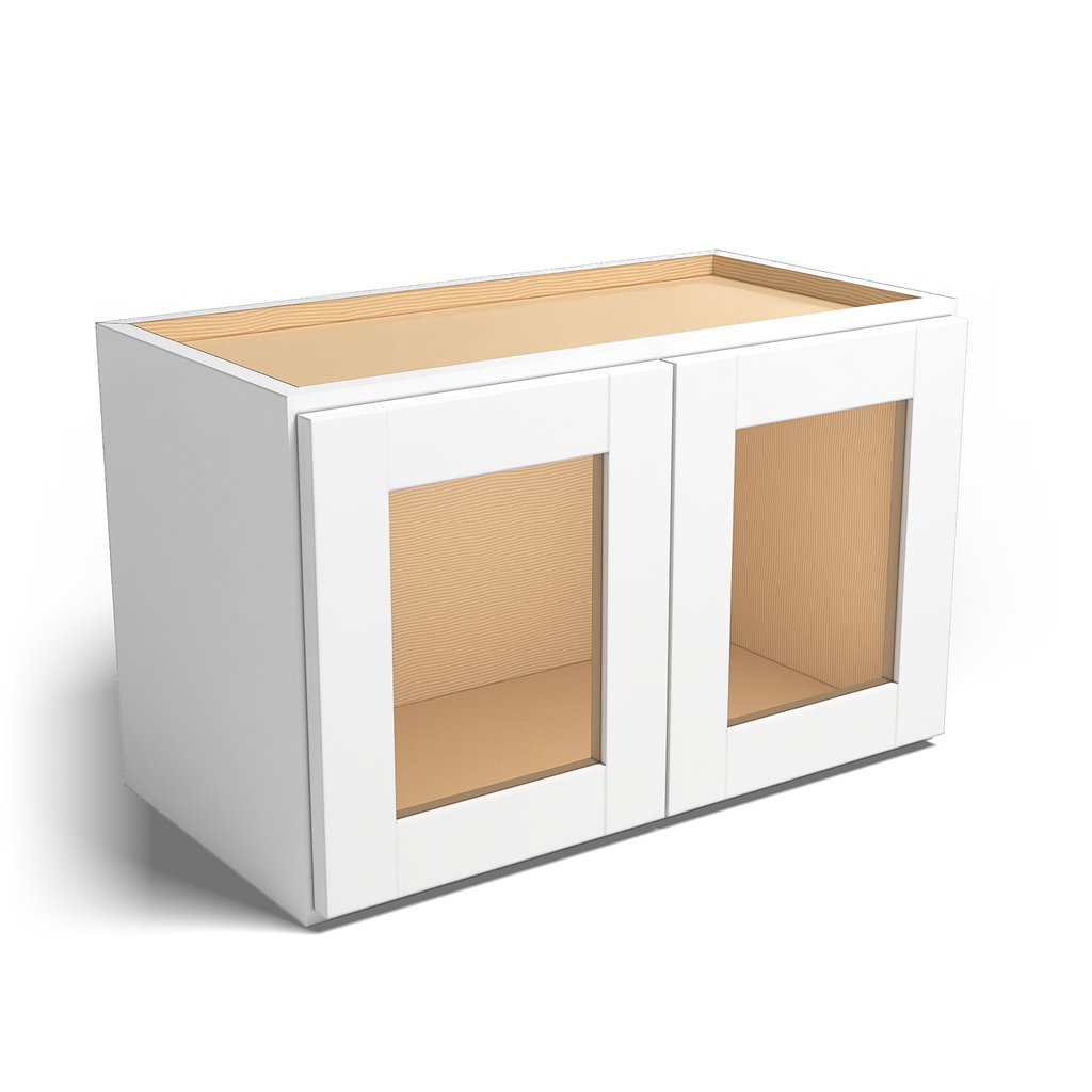 Special Order - 24" x 15" Wall Cabinet with Acrylic Mullion Doors Arcadia White Shaker - W2415GMD