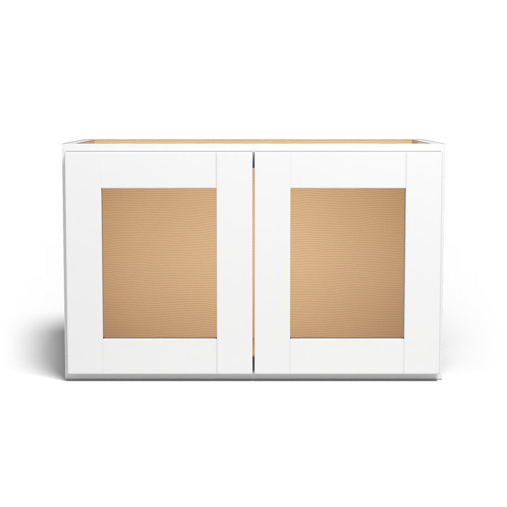 Special Order - 24" x 15" Wall Cabinet with Acrylic Mullion Doors Arcadia White Shaker - W2415GMD
