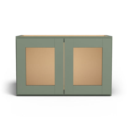 Special Order - 24" x 15" Wall Cabinet with Acrylic Mullion Doors Forest Green - W2415GMD Forest Green GHI Special Order SPFRG Upper Wall Cabinets Wall Cabinets