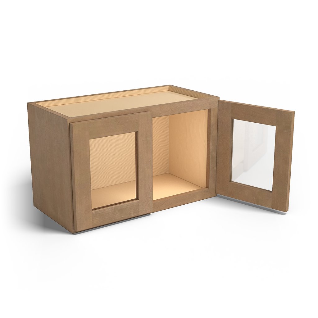 Special Order - 24" x 15" Wall Cabinet with Acrylic Mullion Doors Sonona Sand - W2415GMD GHI Sonona Sand Special Order SPSNS Upper Wall Cabinets Wall Cabinets