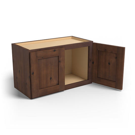 Special Order - 24" x 15" Wall Cabinet Rustic Walnut - W2415 GHI Rustic Walnut Special Order SPRWS Upper Wall Cabinets Wall Cabinets