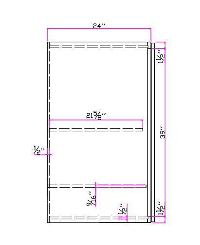 Special Order - 24" x 42" x 24" Wall Utility Cabinet Stone Harbor Gray - W244224 42" Wall Cabinets GHI Special Order SPSHG Stone Harbor Gray Wall Cabinets