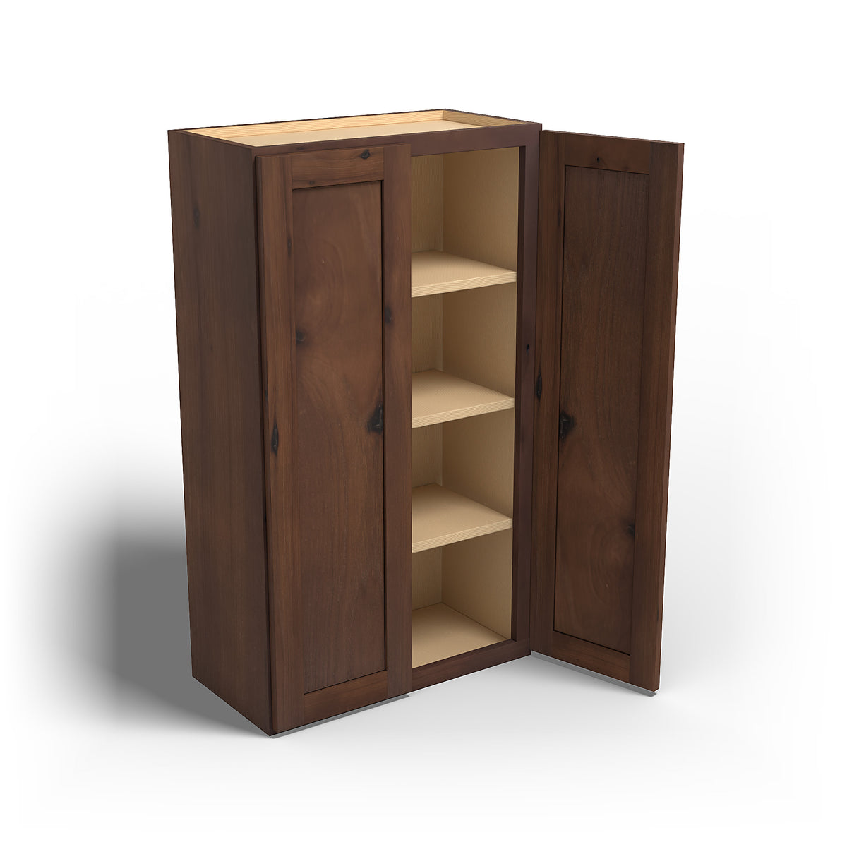 Special Order - 24" x 42" Wall Cabinet Rustic Walnut - W2442 42" Wall Cabinets GHI Rustic Walnut Special Order SPRWS Wall Cabinets