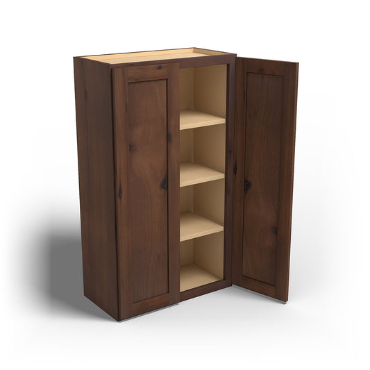 Special Order - 24" x 42" Wall Cabinet Rustic Walnut - W2442 42" Wall Cabinets GHI Rustic Walnut Special Order SPRWS Wall Cabinets